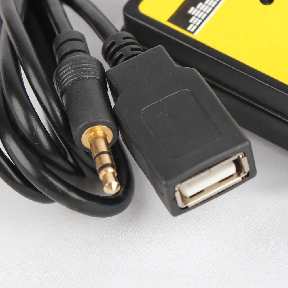 VEHEMO USB SD 3,5 мм вход AUX Автомобильный MP3 музыкальный адаптер CD чейнджер аудио адаптер 12Pin для VW для Audi для Skoda Quadlock