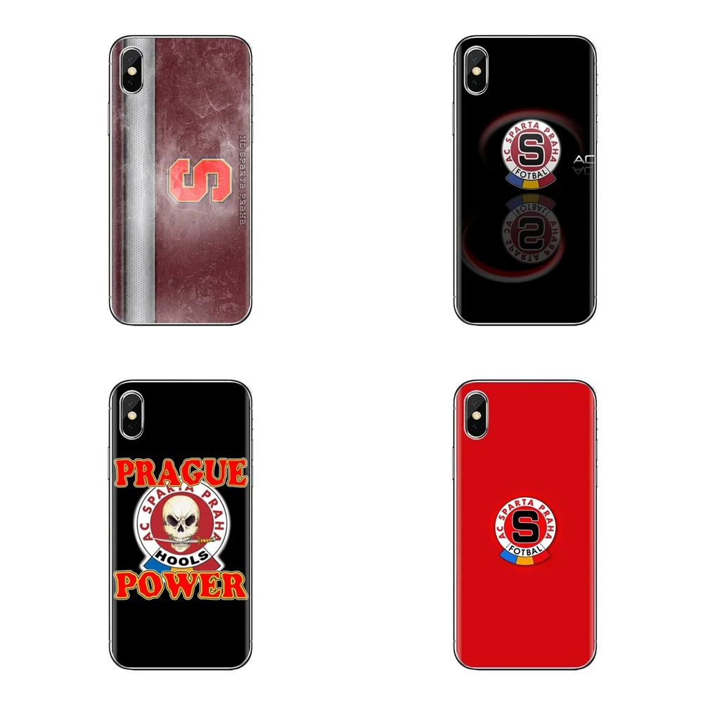 Transparent Soft Covers For Samsung Galaxy J1 J2 J3 J4 J5 J6 J7 J8 Plus 2018 Prime 2015 2016 2017 Painting Sparta Prague FC Logo |