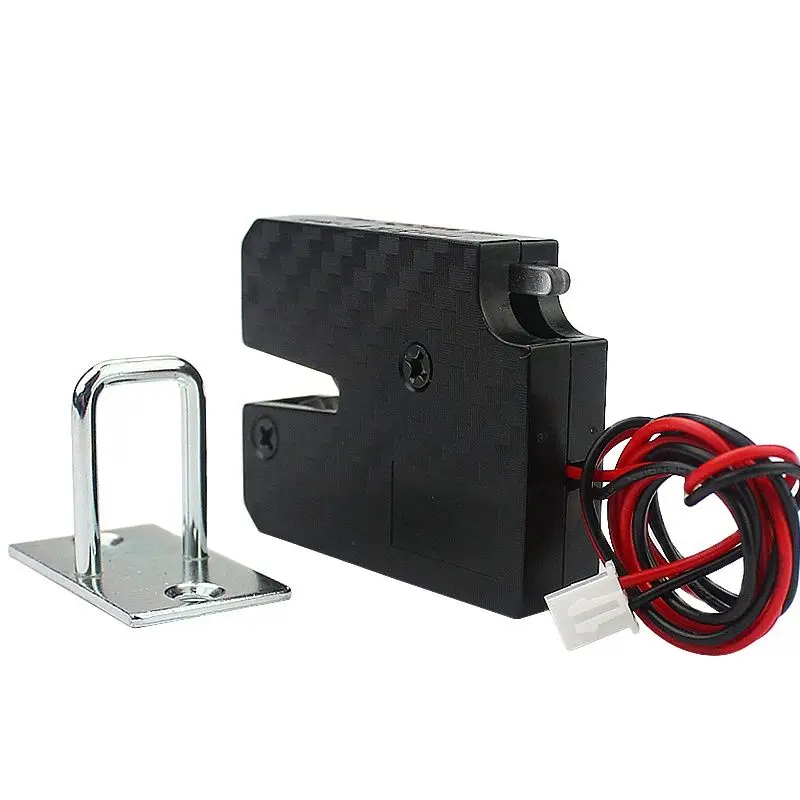 Small cabinet lock DC3v plastic alloy wire electric lock mini electronic mailbox door drawer furniture