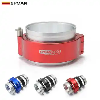 

EPMAN HD V-Band Clamp + Flange System Assembly For 3.5" 89mm Radiator Hose Wastegate Flanges Turbo Dump Pipe EPSS89KB