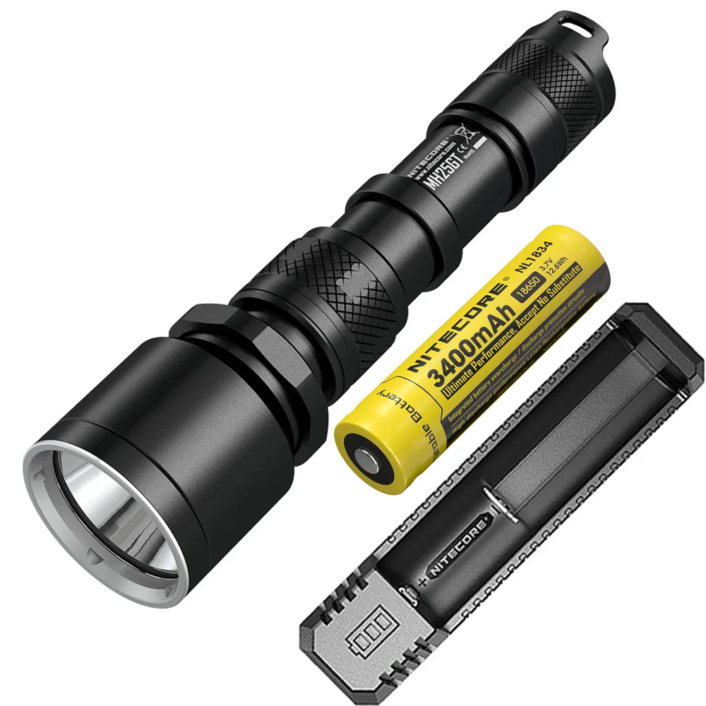 NITECORE MH25GT тактический фонарик USB с прямой зарядкой светодиодный max 1000 люмен 452 м для