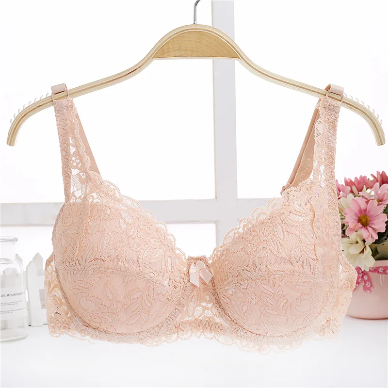

2019 Plus Size 95 D Lace Bras for Women Bralette bh Underwear Sexy Lingerie Ultrathin Girl Intimates Minimizer Push up Underwire