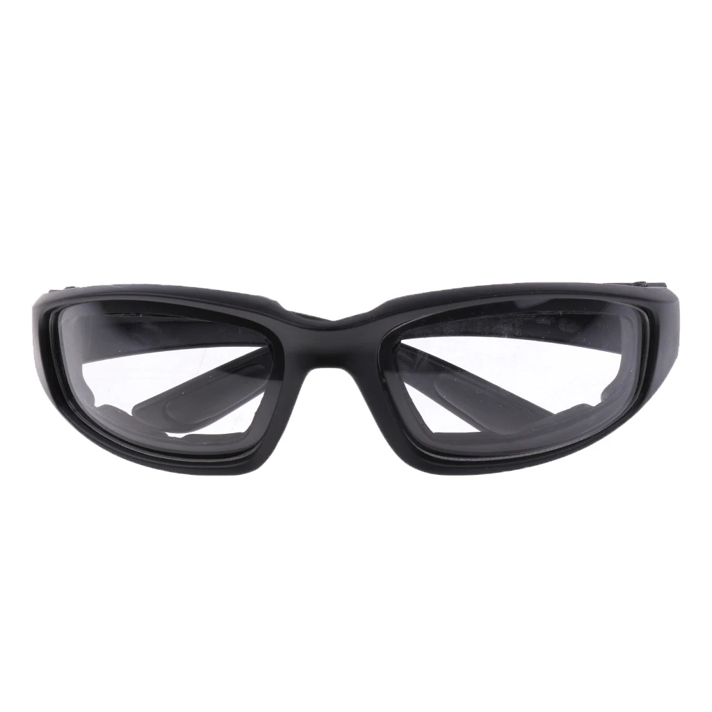 3x Motorcycle Dustproof Riding Glasses Smoke Clear Yellow Padded Comfortable