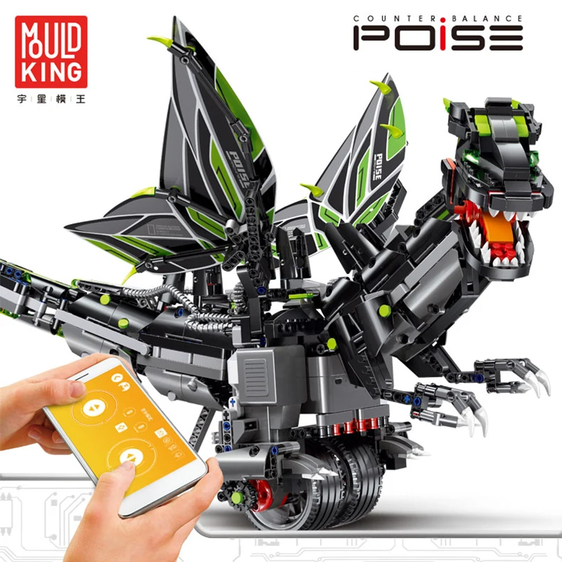 

New Mould King The Godzilla Dinosaur Model Set Balance Of Programming Building Blocks Bricks Educational Toys Birthdays Gifts