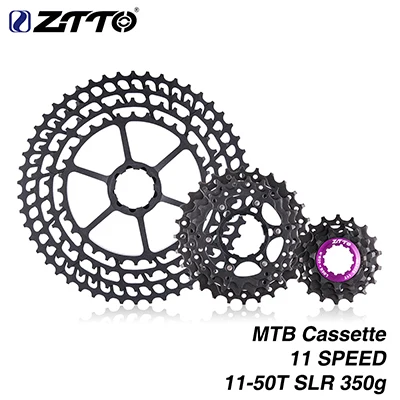 11S 11-50T BLACK Ztto велосипед cassete 11 velocidade маховик 11/12 скоростная кассета 28-52T Звездочка MTB дорожный велосипед Звездочка Шестерня велосипедные аксессуары - Цвет: 11S 11-50T BLACK