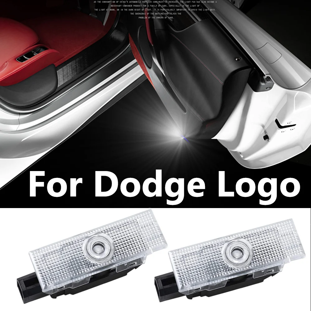1 пара для Dodge логотип двери автомобиля вежливое освещение для зарядного устройства Challenger scat pack SRT Demon светодиодный проектор Добро пожаловать Свет Аксессуары