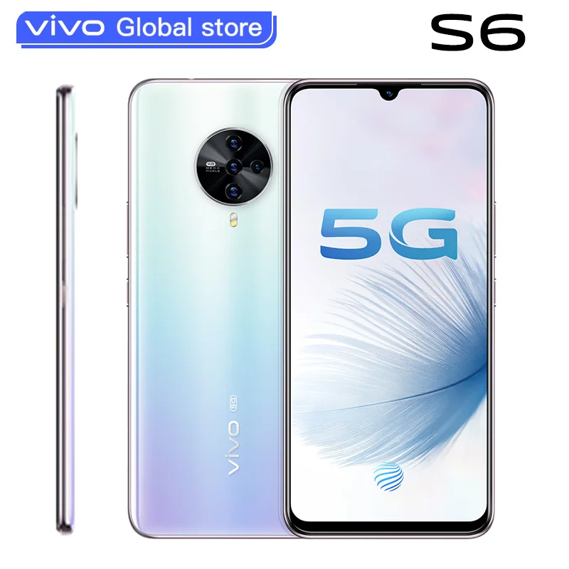 

Original Vivo S6 5G Smart Phone Exynos 980 Android 10.0 6.44" Amoled 8GB RAM 256GB ROM 48.0MP+32.0MP+8.0MP+2.0MP+2.0MP 5G Phone