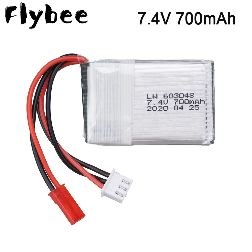 Lipo Battery For MJXRC X600 F46 X601H JXD391V aircraft 7.4 V 700 mAH 603048 2S battery JST plug high quality 7.4V | Электроника
