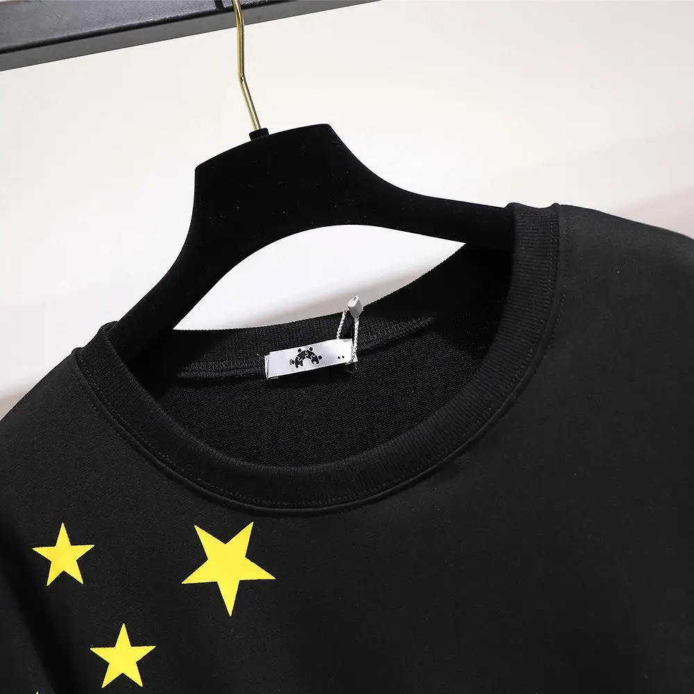 2XL-6XL Plus Size Autumn Hoodies Sweatshirt Winter Cotton Women Casual Tops Long Sleeve Print Pullover 5XL Large Sweatshirt Tops