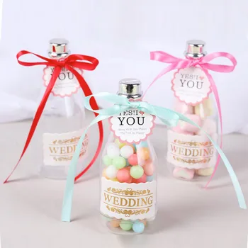 

Candy Box Plastic Drifting Bottle Personality Champagne Bottle Small Gift Box for Birthday Gift Banquet OCT998