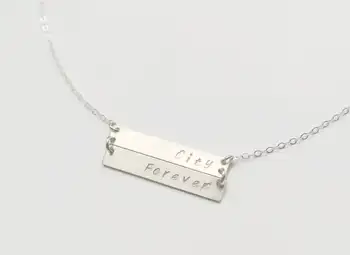 

Personalized 2 3 4 Bar Nameplate Necklace, Multiple bar Necklace Family Necklace, Children's Name Necklace, Christmas Gift