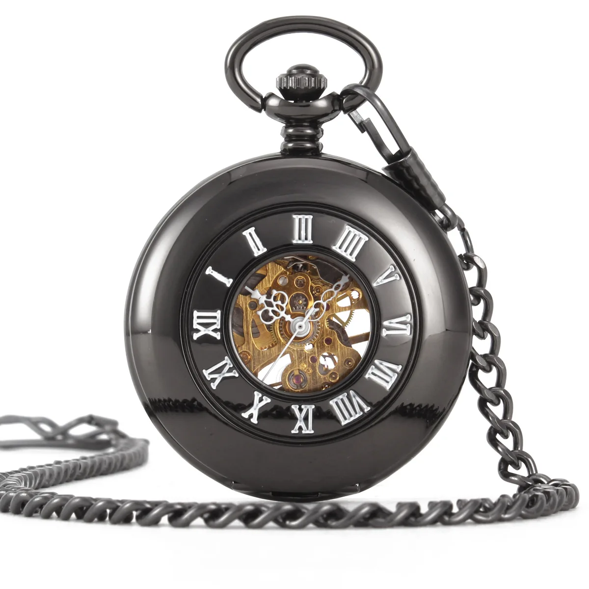 

Machinery Large Pocket Watch Fully Automatic Table Retro Flip Magnifying Glass