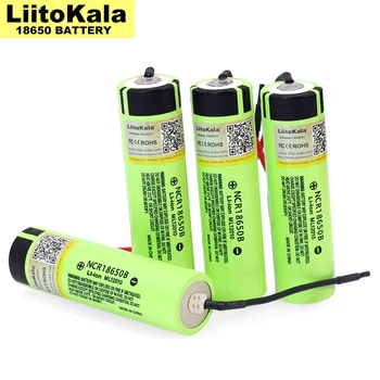 

Genuine/Original 10PCS/LOT Liitokala new NCR18650B 3.7V 3400mAh 18650 rechargeable lithium battery for battery + DIY Linie