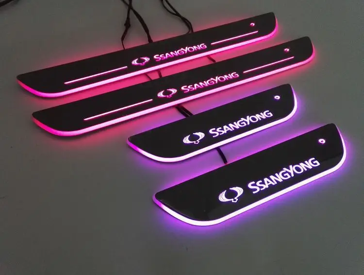 

Double Chinese Dragons Korando Inductive Not Broken Line LED Colorful Streamer Dynamic Light Guide Welcome Pedal Article Thresho