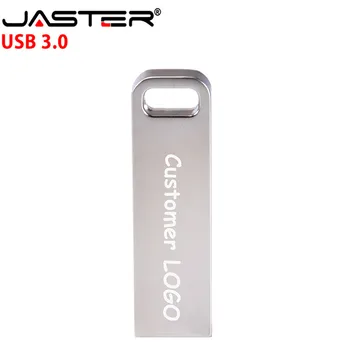

JASTER rectangle Metal USB 3.0 Memory Stick usb flash pen drive 128GB 64GB 16GB 8GB 32GB 4GB pendrive Over 10 pcs free logo