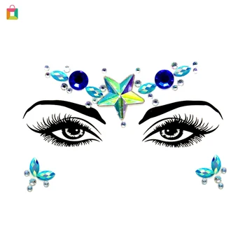 

Masquerade face ornaments, environmentally friendly face diamond stickers, acrylic diamond face stickers diamond face stickers
