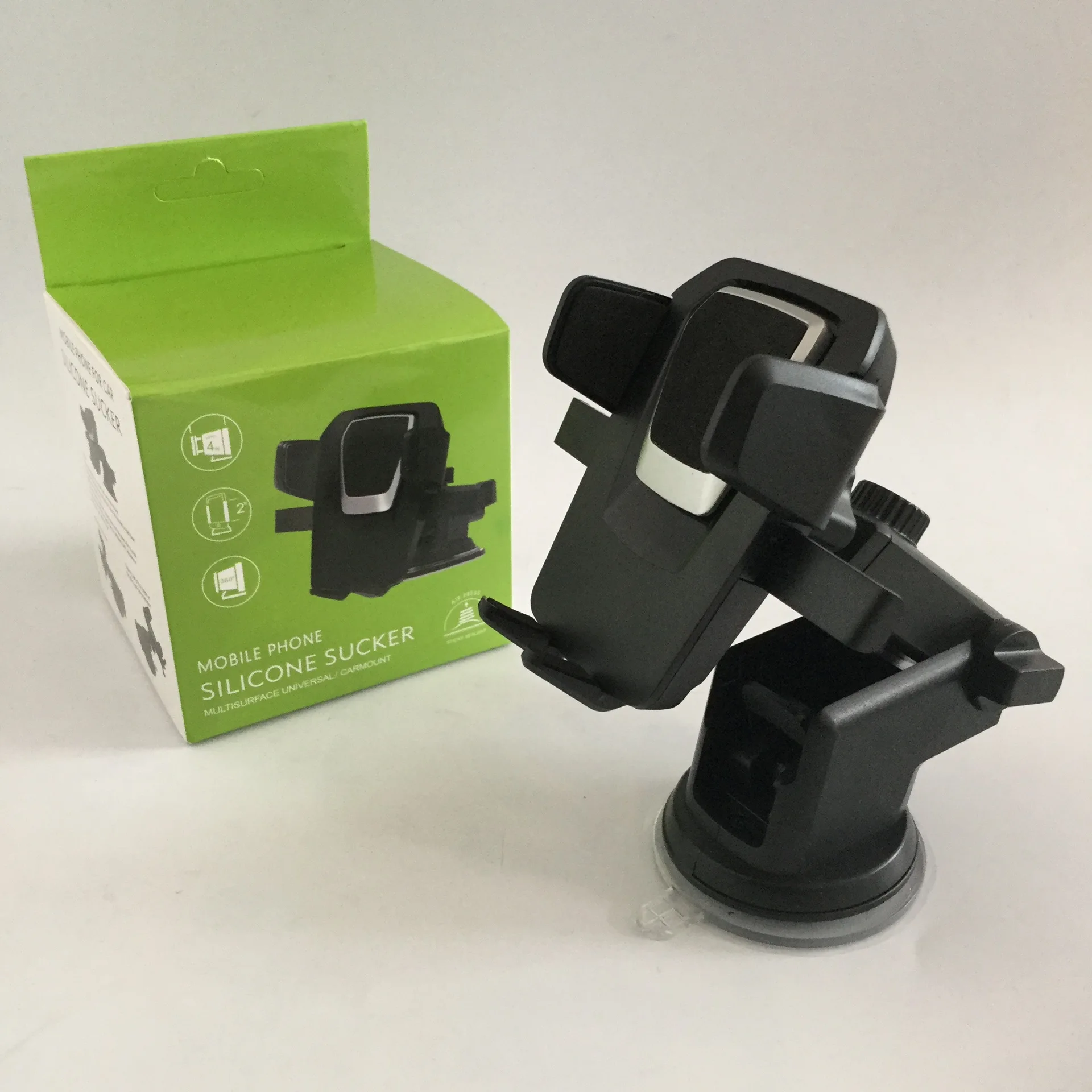 

Universal car silicone suction cup automatic lock mobile phone holder