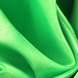 Soft Satin Fabric for Wedding Decorations, DIY Sewing, and Craft Accessories - 34 Vibrant Colors (Glass green)