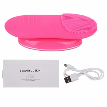 

Facial Cleanser Ultrasonic Silicone Face Washing Brushes Pore Cleaner Blackhead Face Cleansing Waterproof Electric Skin Massager