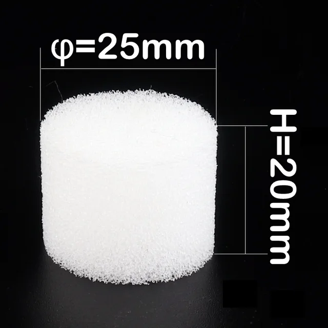 Dia 25 by 20mm White