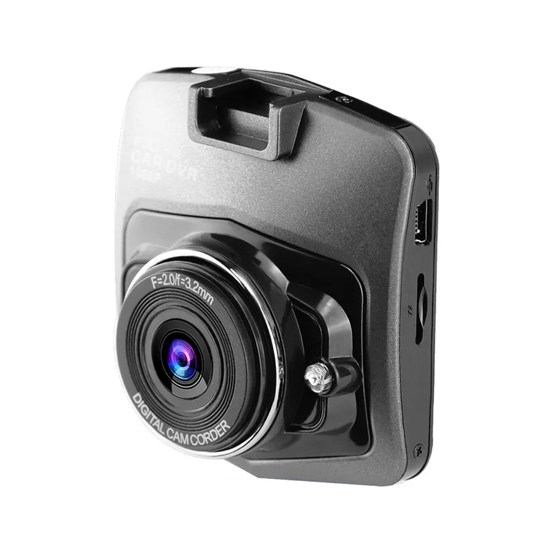 Автомобильная dvr камера GT300 Full HD 1080P видео 170 градусов Dashcam Автомобильная камера для вождения Запись Автомобильный dvr детектор видеорегистратор - Название цвета: Black
