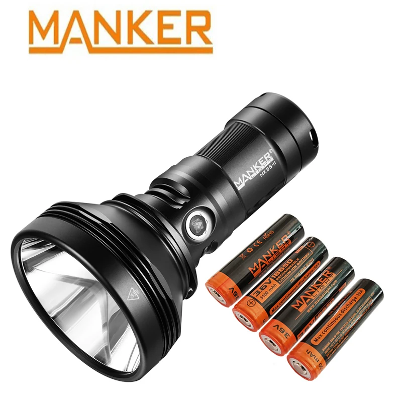 Портативный прожектор MANKER MK35II макс. 6000 люмен выход 2000 м расстояние луча USB Type-C