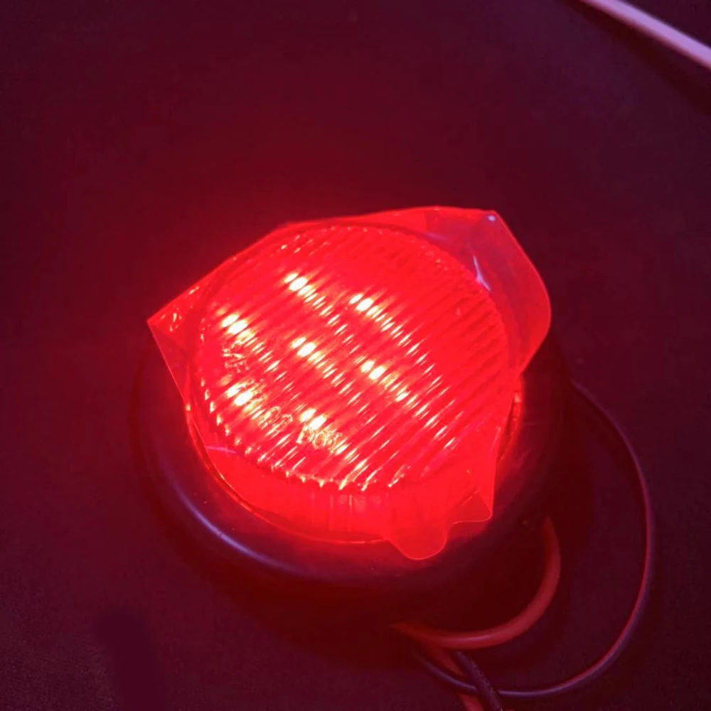 4 шт. 24В 7LED Водонепроницаемые Круглые трейлеры боковые габаритные огни передние и