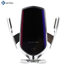 R1 R2 автоматическое зажимное 10 Вт автомобильное беспроводное зарядное устройство для iPhone huawei LG инфракрасное Индукционное Qi Беспроводное зарядное устройство Автомобильный держатель для телефона