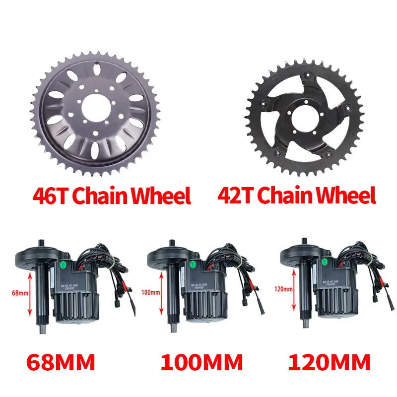 Бесплатная доставка Bafang BBSHD BBS03 8fun 48В 1000 Вт Мотор Ebike мотор среднего привода 68 мм/100