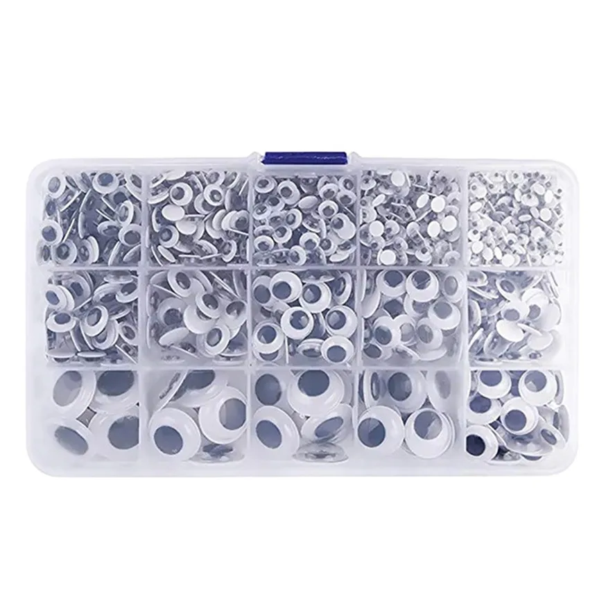 New Crafts Active Eyes Rectangular Boxed 1Box DIY Adhesive Accessories Handmade Crafts Materials 1107#30 - Цвет: B