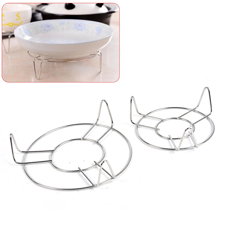 【FUN LIVE】 1PC Stainless Steel Steamer Food Kitchen Cookware Steamer Rack Insert Stock Cooking Steaming Stand Kitchen Heating Supplies. 