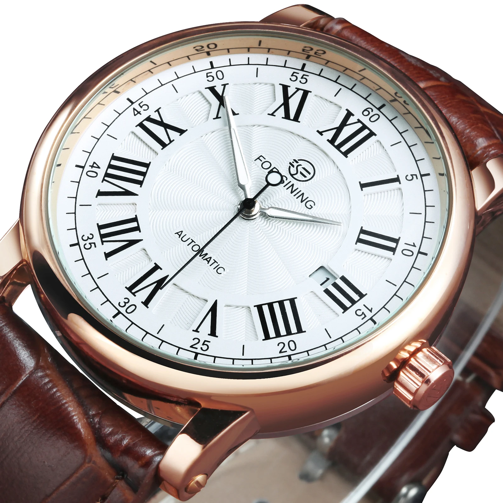 Reloj mecánico automático para hombre, cronógrafo de lujo, clásico, Retro,  Roma, correa de cuero negro, calendario, Masculino, 2020|day day|day day  bandday band - AliExpress