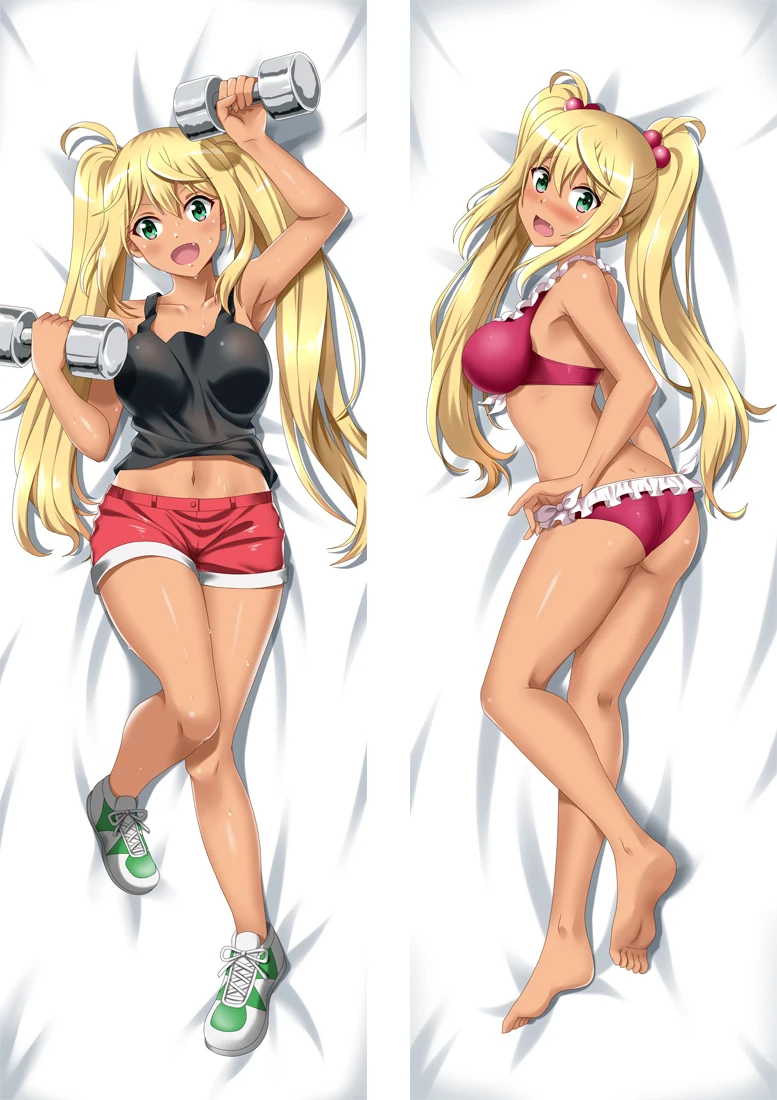 S1 Аниме гантели Nan Kilo Moteru Dakimakura, чехол с персонажами Hibiki& Ayaka Uehara, чехол для подушки Akemi Soryuin Hugs - Цвет: S1