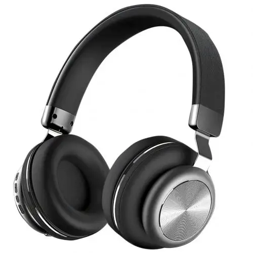 Черный Q7 Bluetooth наушники с активным шумоподавлением Беспроводная гарнитура Музыка с голосовым управлением Поддержка TF карты воспроизведения - Цвет: Черный