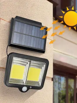 

IP65 Waterproof Solar Sensor Wall Light LED Solar Security Lights Outdoor Infrared Induction Lamp For Garden Fence Patio Garage