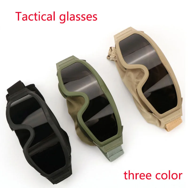 Уличные защитные очки ES для верховой езды CS армейские тактические очки пуленепробиваемые ударные лобовое стекло 3 линзы