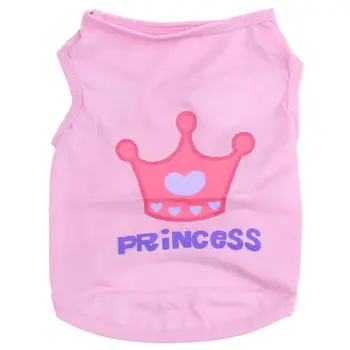 

Mini Clothing Dog Cat Puppy Clothes Pink T-Shirt Vest Type L