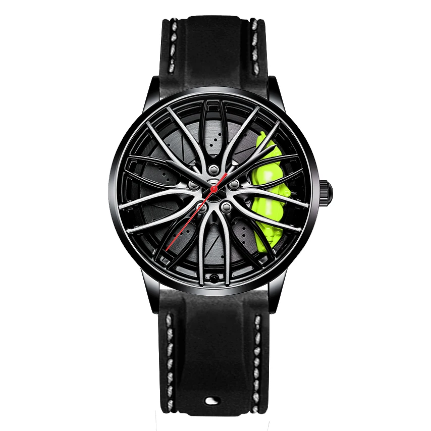 Men's Watches Waterproof Wheel Watch Car Rim Watch Quartz Men's Sports Watches For Men Clock Mens Spinning Watches 