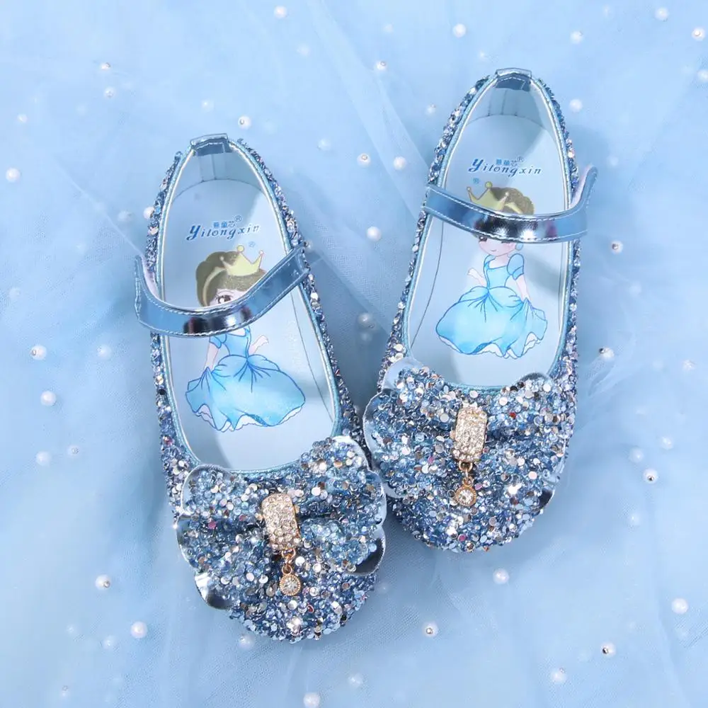 

Spring 2020 new children's shoes sequins girls princess shoes flash baby dance shoes casual toddler high quality sandals