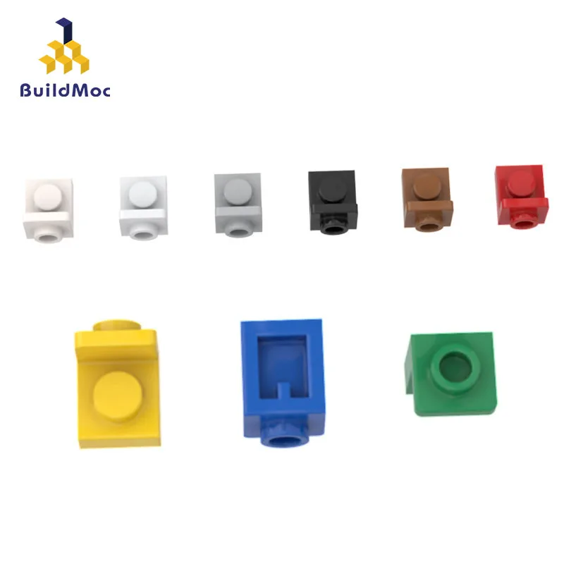 BuildMOC 호환 조립 입자 36840, 빌딩 블록 부품용 사이드 범프 플레이트, DIY 장난감, 어린이 선물, 1x1