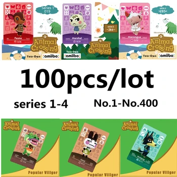 

100pcs/lot Amiibo Animal Crossing New Horizons Amiibo Card Set Work For NS Switch Games Series 1 2 3 4