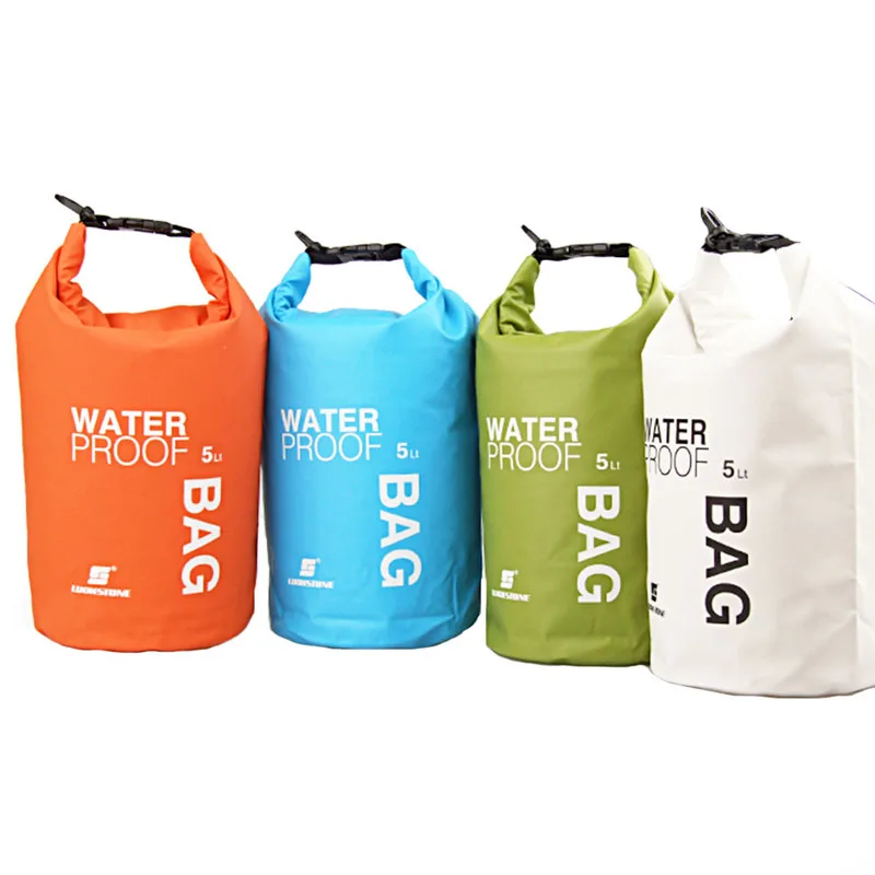 5L плавание Водонепроницаемый сухой мешок Дайвинг Sufing Ultralight ПВХ Сумочка телефон сумка для хранения на лодках, дрейфующих Waterbag кемпинг сумки