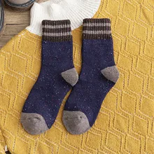 Womail, женские осенне-зимние носки, модные утолщенные женские носки в стиле ретро, 1 пара женских носков, хлопковые зимние носки