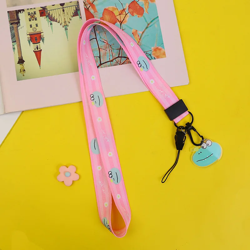 Мультфильм DIY телефон висячая веревка ID держатель для карт милые девушки студента Портативный чехол для карт милый женский брелок для карт - Цвет: long rope 4