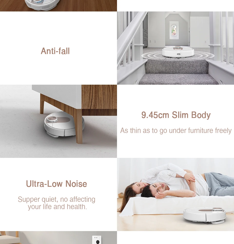 VIOMI SE Y-type Electric Mop Sweeping Robot Vacuum Cleaner, Mijia APP, Save 5 Maps 7 Schedule, Carpet Hair Pet Dust Collecto 14