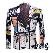 Размера плюс Для мужчин повседневный костюм пиджак год весна тонкий пальто на одной пуговице, банкет, торжественное платье, костюмы для сцены, поп в готическом стиле, куртка