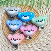10PCS Bear Silicone Pacifier Clip DIY Baby Teething Teether Necklace Bead Tool Nurs Gift Round Heart Accessories 1
