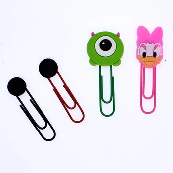 

100pcs School/Office Souvenir Gift Varied Cartoon Figures Metal Bookmarks Cheap Lightweight