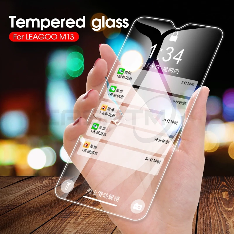 

2PCS Tempered Glass For Leagoo M5 T8S M11 M13 Power 2 Toughened Glass For Leagoo M8 Pro KIICAA POWER HD Screen Protector Glass