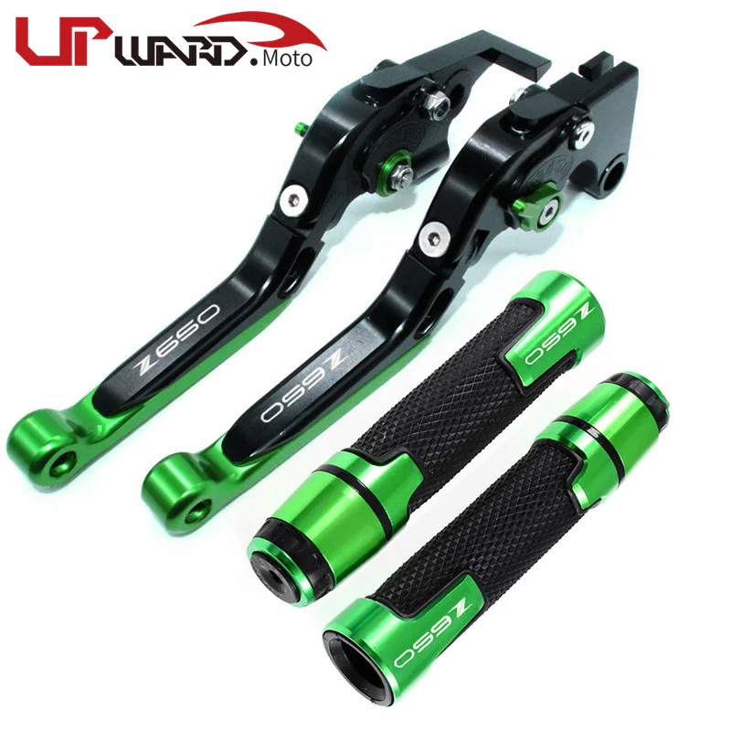 

For Kawasaki Z650 Z 650 2017-2021Motorcycle CNC Brake Clutch Lever+22MM Handle Grips Handleba
